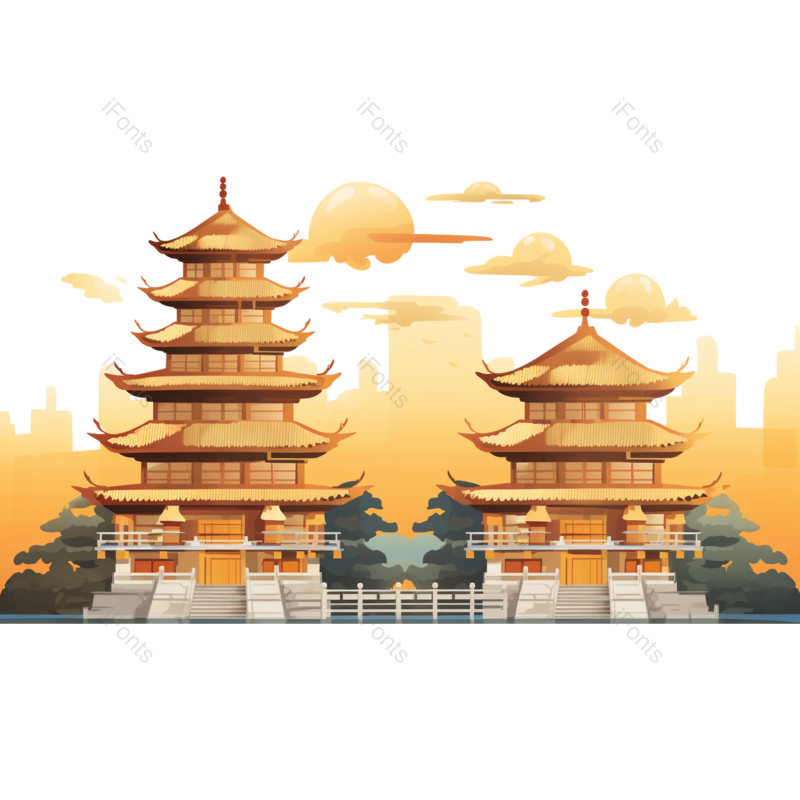 荷花图片,夏天元素,水墨画PNG,风景免抠素材